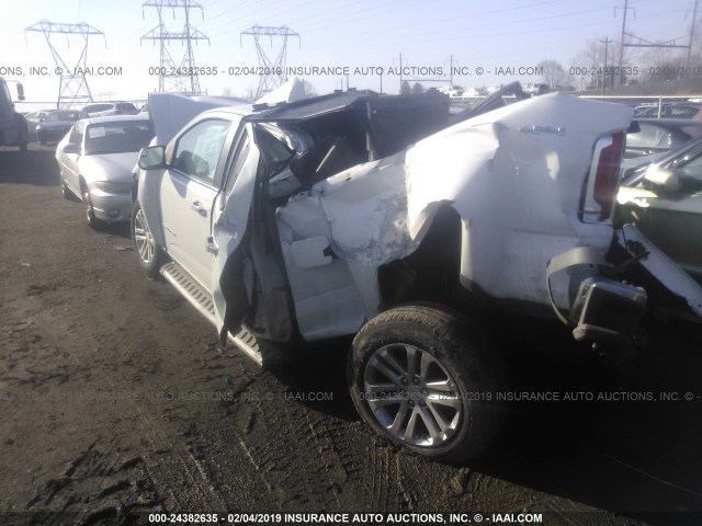 1GTG6DE31G1164207 - 2016 GMC CANYON SLT WHITE photo 3