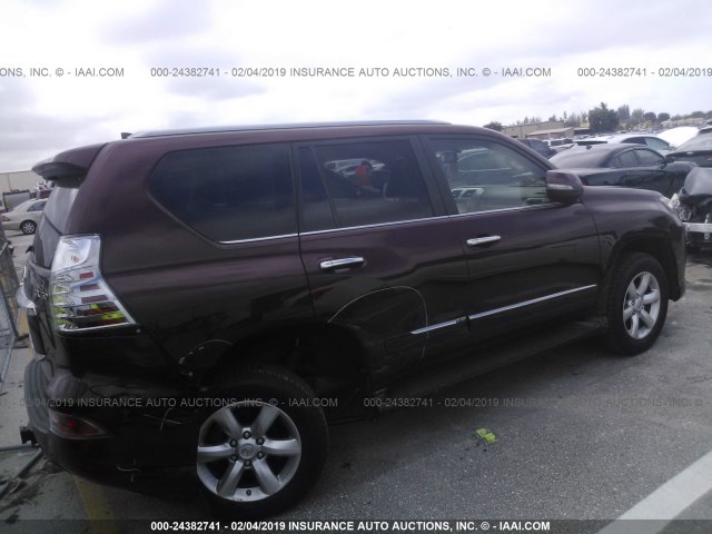 JTJBM7FX7H5176713 - 2017 LEXUS GX MAROON photo 4