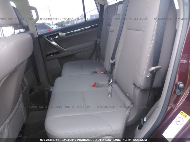 JTJBM7FX7H5176713 - 2017 LEXUS GX MAROON photo 8