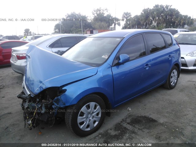 KMHDB8AE4AU081000 - 2010 HYUNDAI ELANTRA TOURING GLS BLUE photo 2