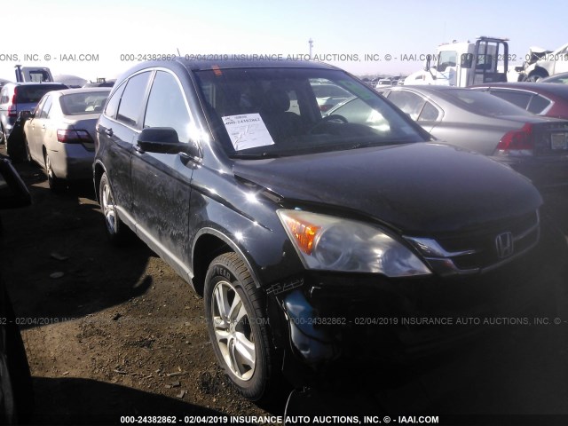 5J6RE4H71AL023993 - 2010 HONDA CR-V EXL BLACK photo 1