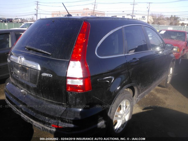 5J6RE4H71AL023993 - 2010 HONDA CR-V EXL BLACK photo 4