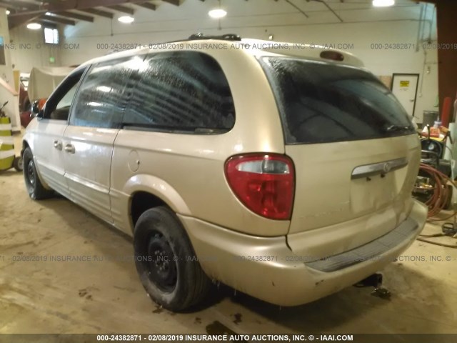 2C8GP54L91R387424 - 2001 CHRYSLER TOWN & COUNTRY LXI GOLD photo 3