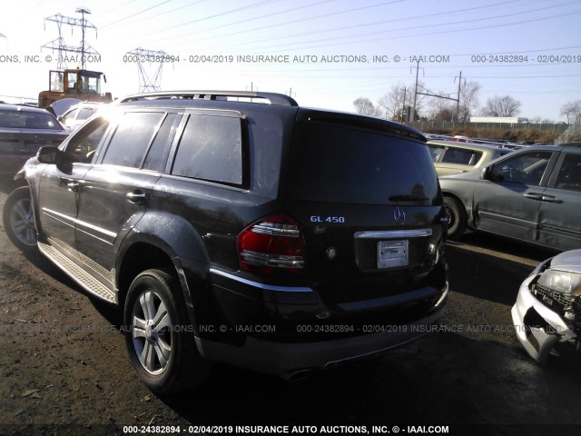 4JGBF71E78A350012 - 2008 MERCEDES-BENZ GL 450 4MATIC BLACK photo 3