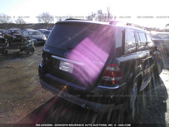 4JGBF71E78A350012 - 2008 MERCEDES-BENZ GL 450 4MATIC BLACK photo 4