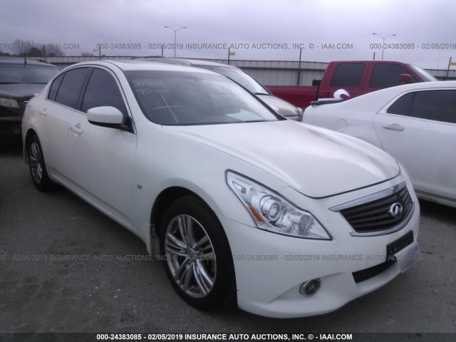 JN1CV6AP2FM502901 - 2015 INFINITI Q40 WHITE photo 1