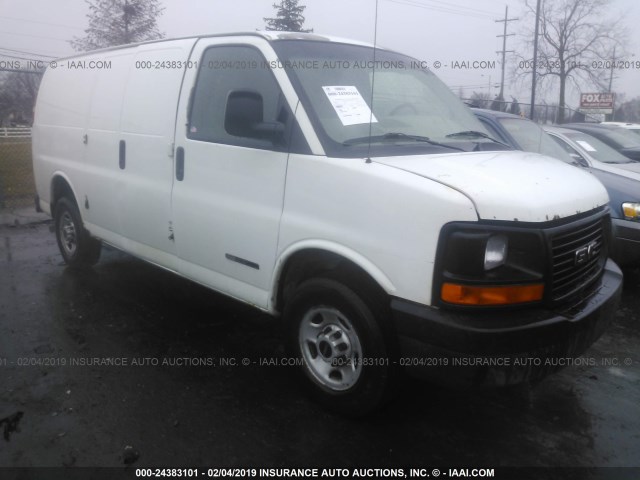 1GTGG25V351200835 - 2005 GMC SAVANA G2500 WHITE photo 1