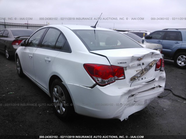 1G1PA5SH1D7267486 - 2013 CHEVROLET CRUZE LS WHITE photo 3