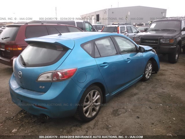 JM1BL1K60B1401682 - 2011 MAZDA 3 S BLUE photo 4