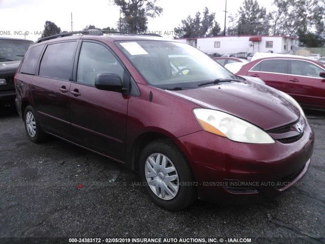 5TDZK23C69S242059 - 2009 TOYOTA SIENNA CE/LE RED photo 1