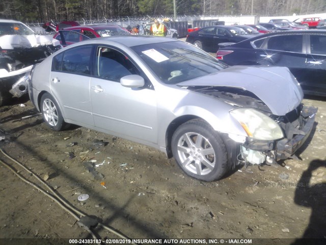 1N4BA41E44C831311 - 2004 NISSAN MAXIMA SE/SL SILVER photo 1