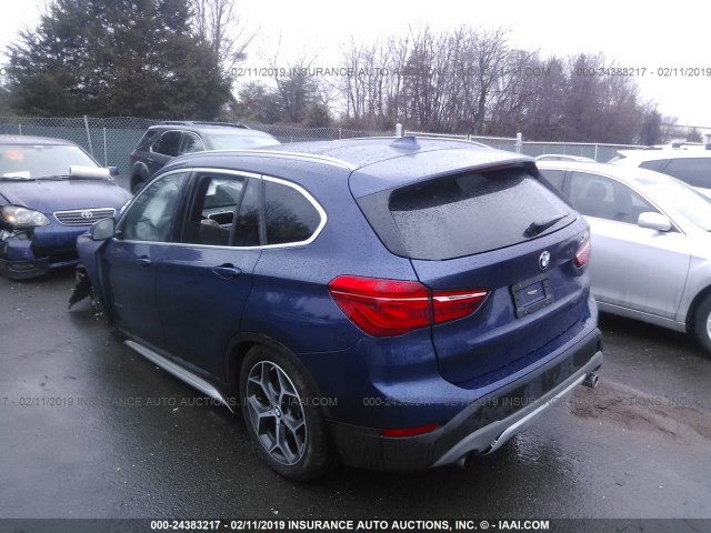 WBXHT3C33J5K26221 - 2018 BMW X1 XDRIVE28I BLUE photo 3