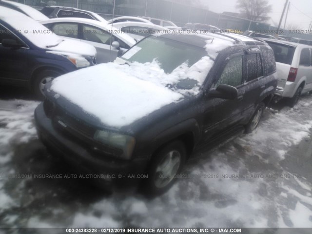 1GNDT13S742432291 - 2004 CHEVROLET TRAILBLAZER LS/LT Մոխրագույն լուսանկար 2