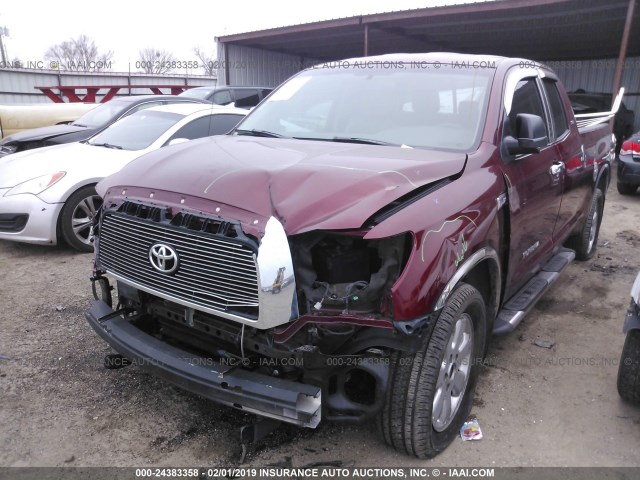5TFRV54148X056941 - 2008 TOYOTA TUNDRA DOUBLE CAB/DOUBLE CAB SR5 RED photo 2