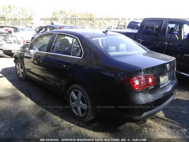 3VWRZ71K88M057090 - 2008 VOLKSWAGEN JETTA SE/SEL BLACK photo 3