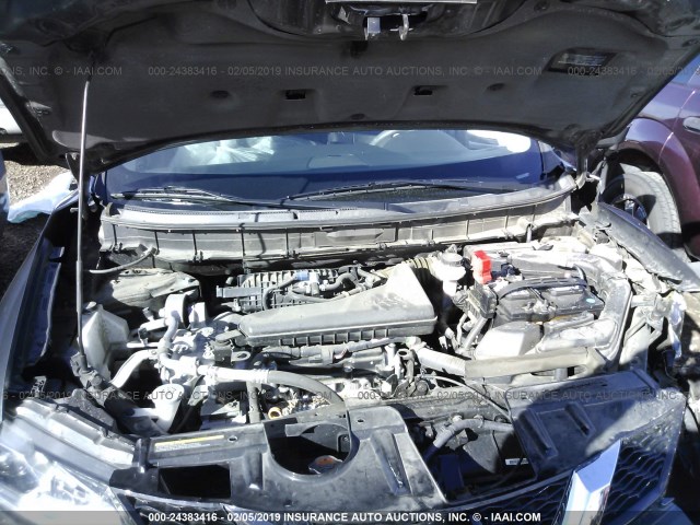 5N1AT2MTXGC745984 - 2016 NISSAN ROGUE S/SL/SV GRAY photo 10