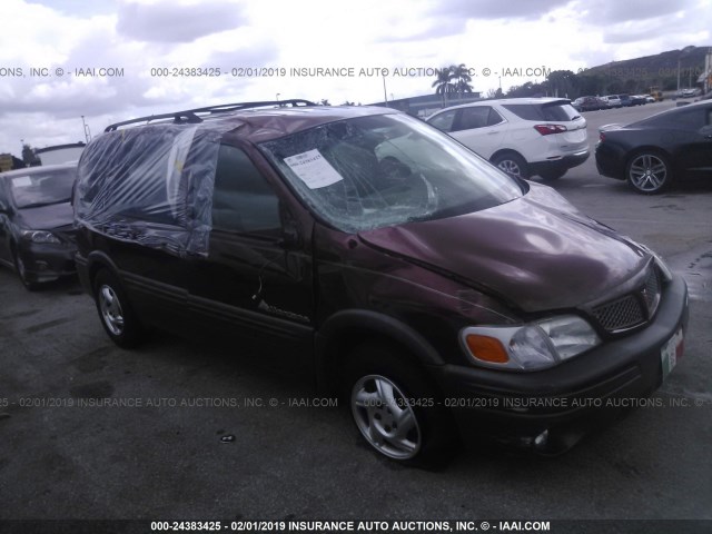 1GMDU03E63D260201 - 2003 PONTIAC MONTANA BURGUNDY photo 1