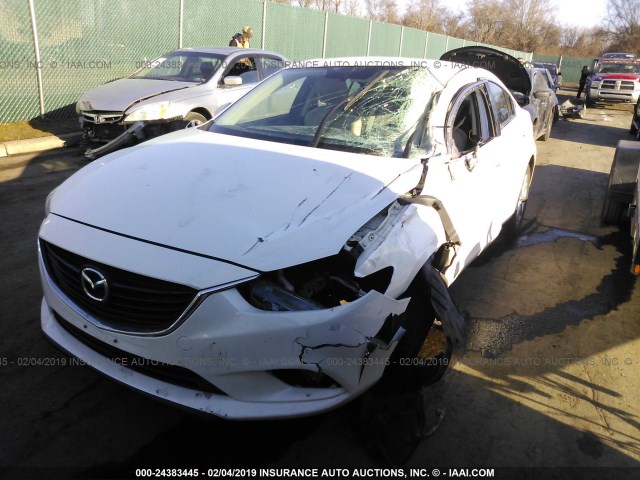 JM1GJ1U51F1209886 - 2015 MAZDA 6 SPORT WHITE photo 2