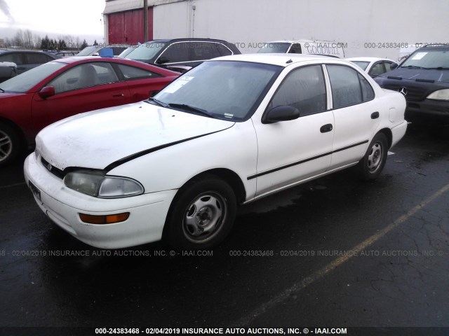 1Y1SK5364RZ059413 - 1994 GEO PRIZM LSI WHITE photo 2