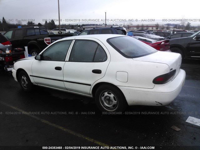 1Y1SK5364RZ059413 - 1994 GEO PRIZM LSI WHITE photo 3