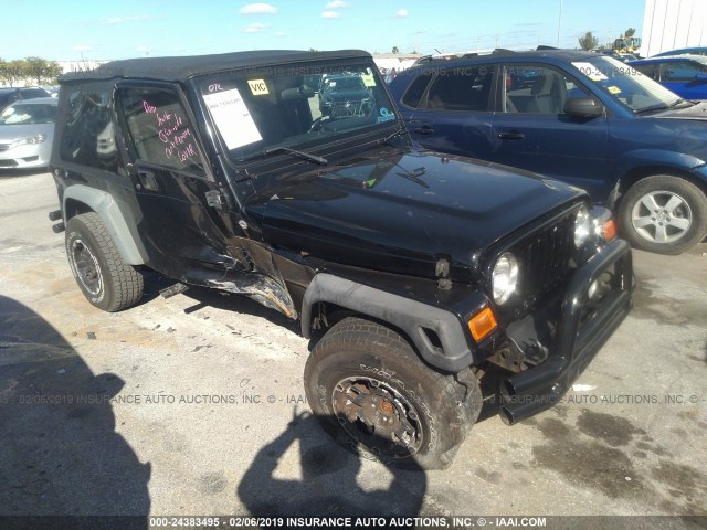 1J4FA49S34P785141 - 2004 JEEP WRANGLER / TJ SPORT BLACK photo 6