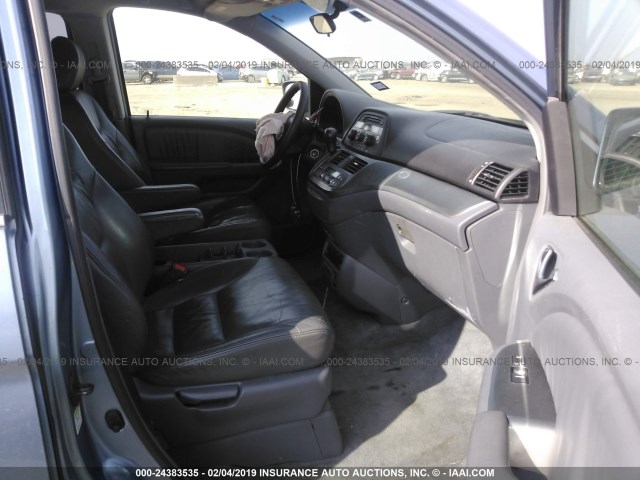 5FNRL38725B046519 - 2005 HONDA ODYSSEY EXL BLUE photo 5