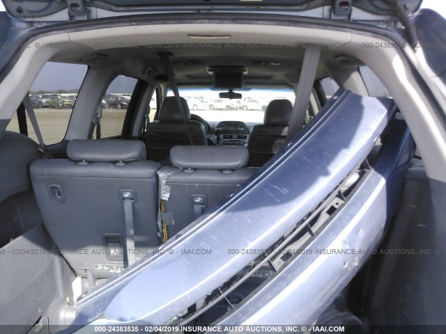 5FNRL38725B046519 - 2005 HONDA ODYSSEY EXL BLUE photo 8