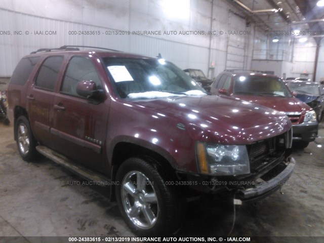 1GNFK13027J341045 - 2007 CHEVROLET TAHOE K1500 MAROON photo 1