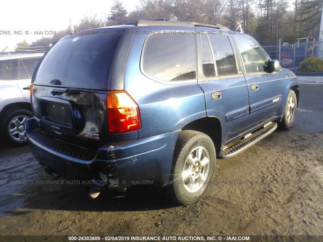 1GKDT13S832408092 - 2003 GMC ENVOY BLUE photo 4