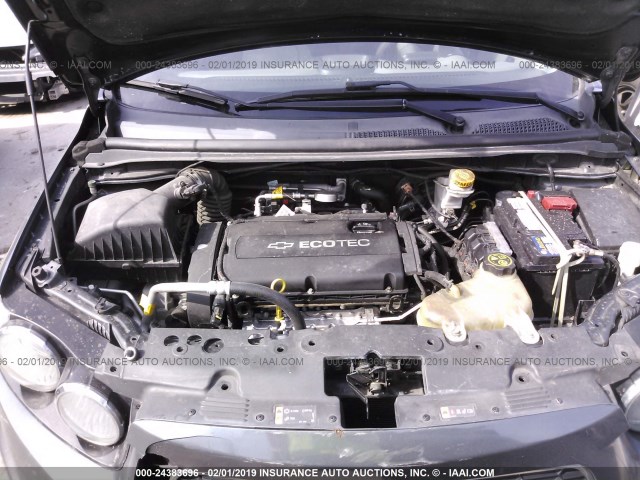 1G1JA5SH9D4149774 - 2013 CHEVROLET SONIC LS 灰色 照片 10