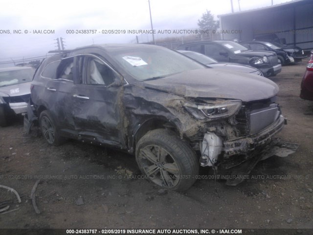 KM8SN4HF4EU081865 - 2014 HYUNDAI SANTA FE GLS BROWN photo 1