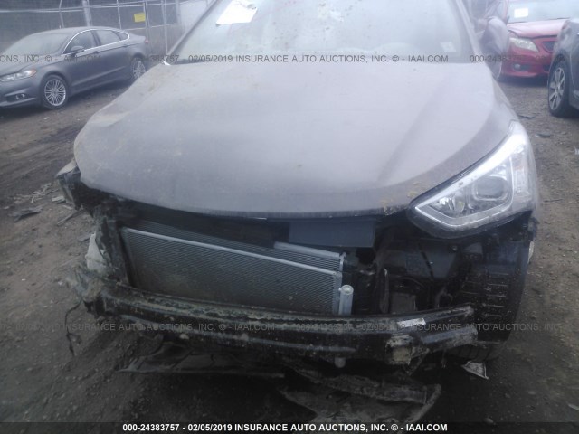 KM8SN4HF4EU081865 - 2014 HYUNDAI SANTA FE GLS BROWN photo 10