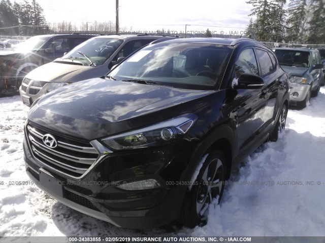 KM8J3CA21GU192069 - 2016 HYUNDAI TUCSON LIMITED/SPORT AND ECO/SE BLACK photo 2