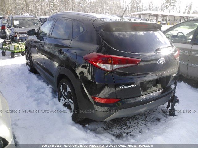 KM8J3CA21GU192069 - 2016 HYUNDAI TUCSON LIMITED/SPORT AND ECO/SE BLACK photo 3