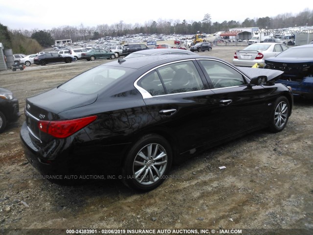 JN1CV7AP7GM203198 - 2016 INFINITI Q50 PREMIUM BLACK photo 4