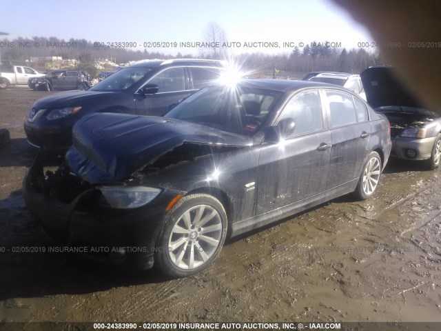 WBAPK5C55BFT74078 - 2011 BMW 328 XI SULEV BLACK photo 2