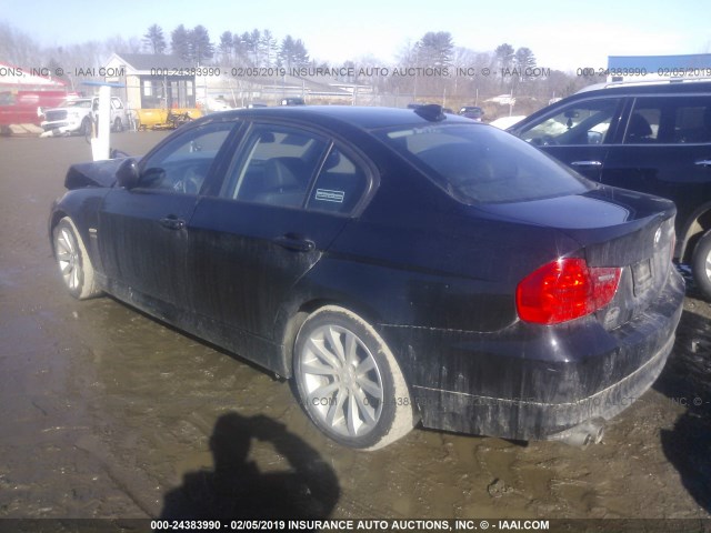 WBAPK5C55BFT74078 - 2011 BMW 328 XI SULEV BLACK photo 3