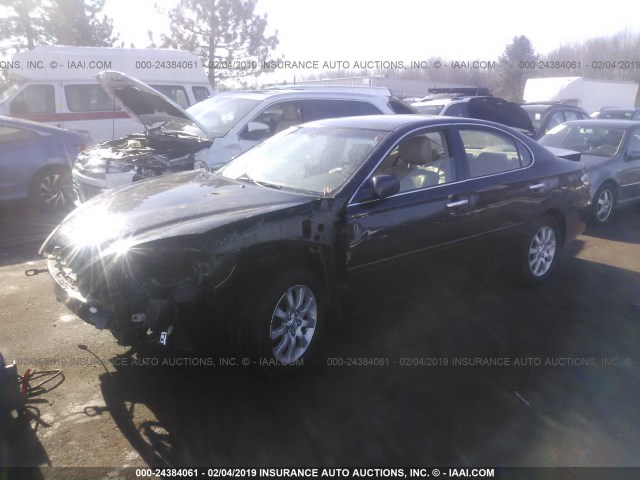 JTHBF30G625016469 - 2002 LEXUS ES 300 Dark Blue photo 2