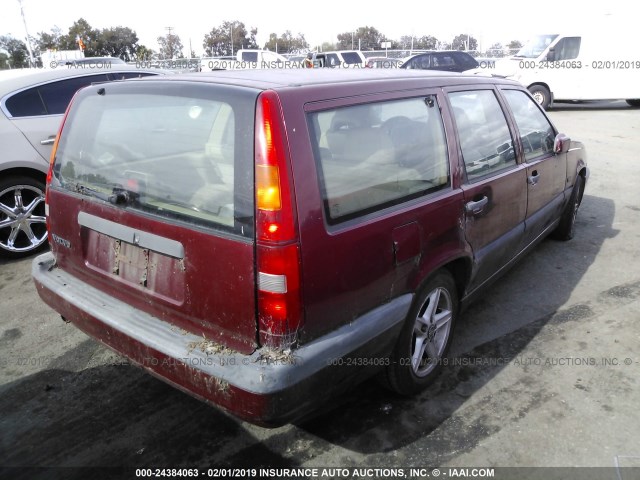 YV1LW5540V2334362 - 1997 VOLVO 850 RED photo 4