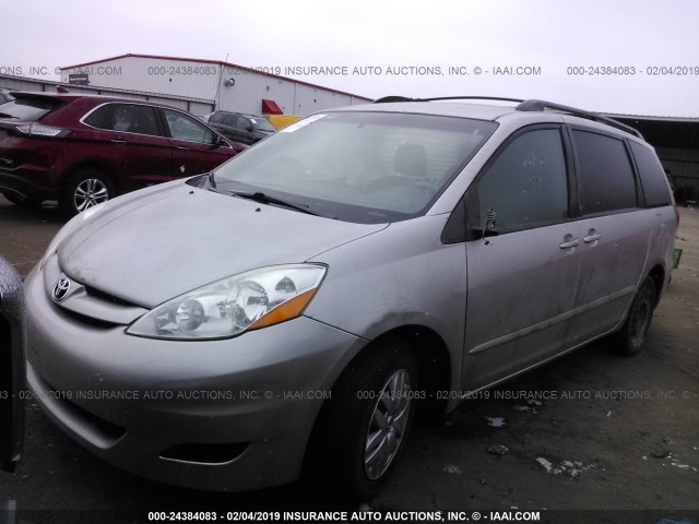 5TDKK4CCXAS335636 - 2010 TOYOTA SIENNA CE/LE SILVER photo 2