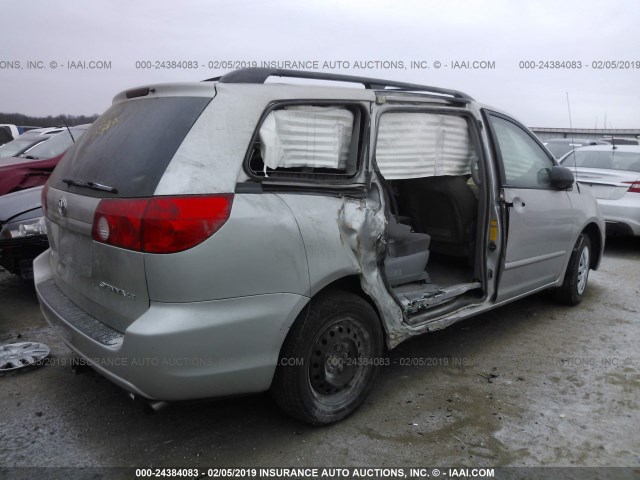 5TDKK4CCXAS335636 - 2010 TOYOTA SIENNA CE/LE SILVER photo 4