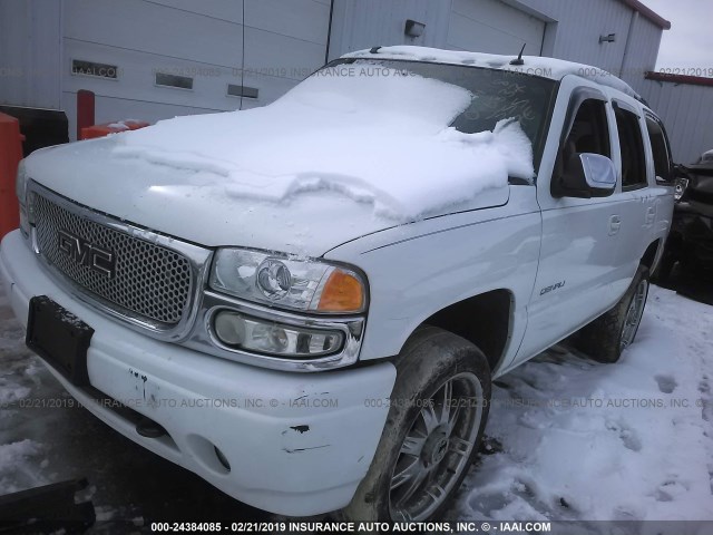 1GKEK63U94J154969 - 2004 GMC YUKON DENALI WHITE photo 2