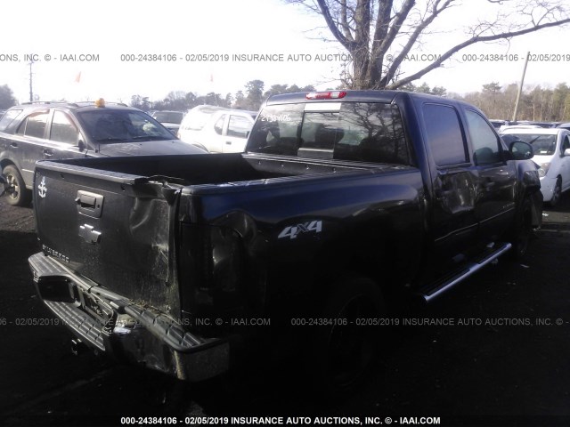 3GCPKSE75DG254749 - 2013 CHEVROLET SILVERADO K1500 LT BLACK photo 4