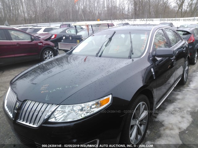 1LNHM93R29G615154 - 2009 LINCOLN MKS BLACK photo 2