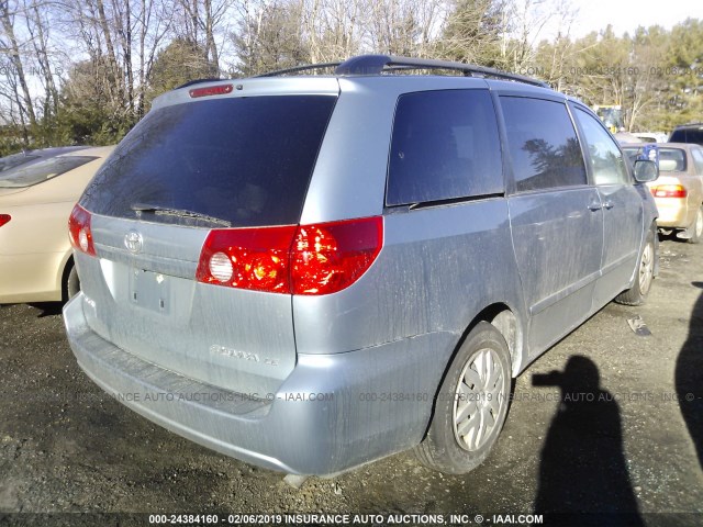 5TDKK4CC2AS329152 - 2010 TOYOTA SIENNA CE/LE Light Blue photo 4