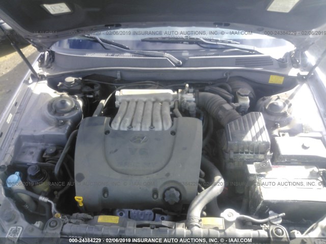 KMHWF35H55A191775 - 2005 HYUNDAI SONATA GLS/LX ნაცრისფერი ფოტო 10