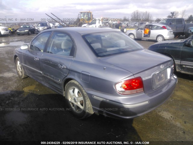 KMHWF35H55A191775 - 2005 HYUNDAI SONATA GLS/LX ნაცრისფერი ფოტო 3