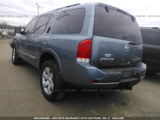 5N1AA0NC7AN620204 - 2010 NISSAN ARMADA SE/TITANIUM/PLATINUM BLUE photo 3