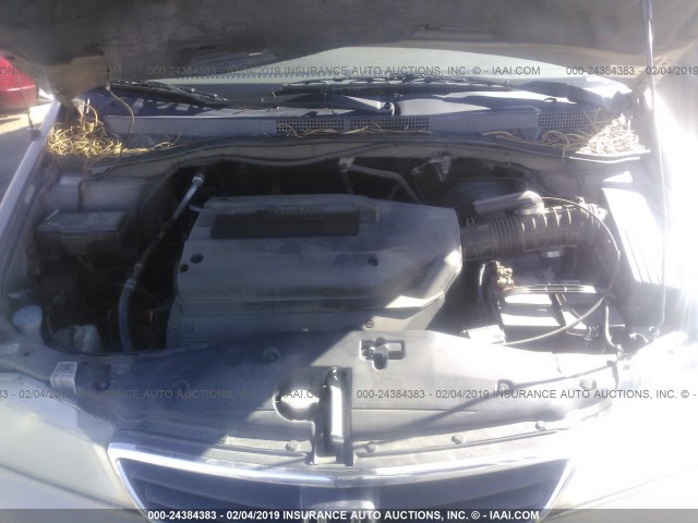 5FNRL18983B111585 - 2003 HONDA ODYSSEY EXL GOLD photo 10