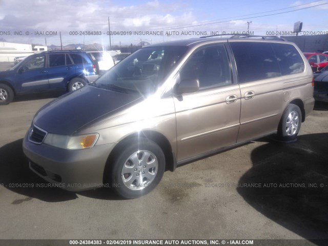 5FNRL18983B111585 - 2003 HONDA ODYSSEY EXL GOLD photo 2